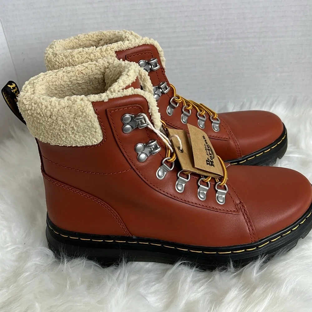 Dr. Martens Brown Lace Up Boots - Picture 3 of 4